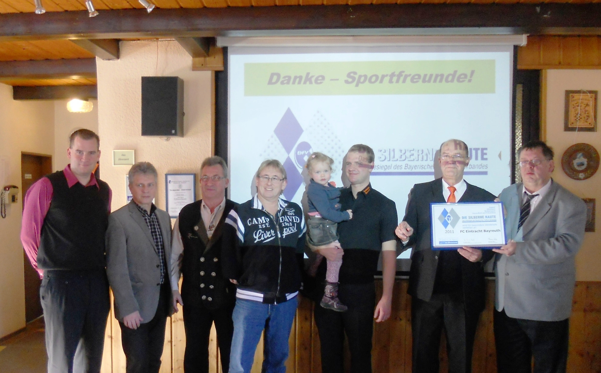 Verleihung der Silbernen Raute im Eintracht Heim in Bayreuth