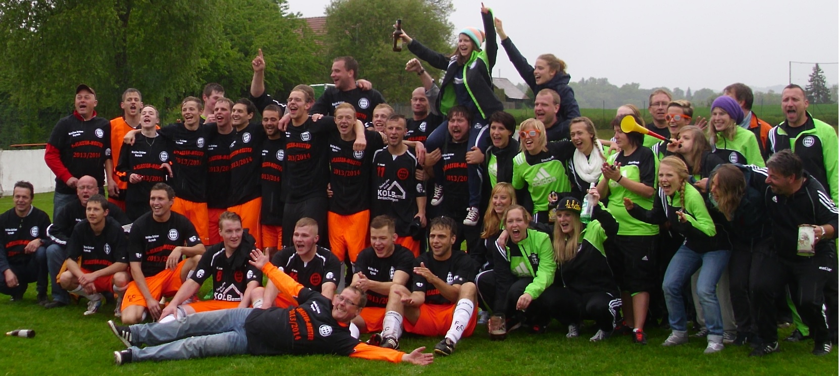 Die Doppelmeister 2014 - Damen und Herren des FC Eintracht Bayreuth