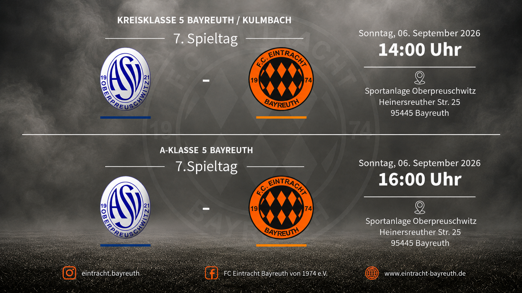 Auswärts-Doppelpack in Oberpreuschwitz